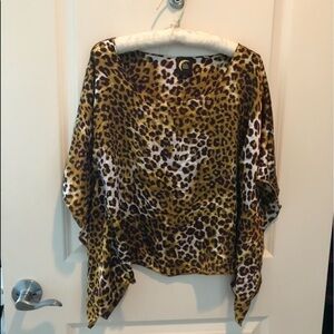 Blu Moon Sheer Animal Print Boho Tunic